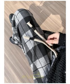 チノ・テーパード・ジョガー・スキニーパン | テーパードパンツ パンツ レディース ボトムス 美脚 楽ちん 体型カバー チェック柄 ハイウエスト お出掛け 20代 着痩せ 10代 30代 2022年新作 40代