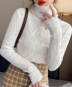 ニット・セーター | ハイネックニットトップス レディース秋冬