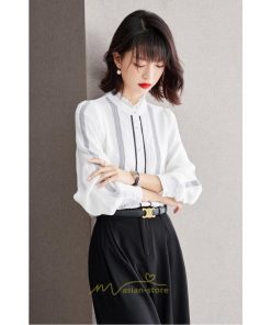 シャツ・ブラウス | ブラウス シャツ レディース 40代 上品 ブラウス きれいめ 通勤 OL ビジネス ゆったり 可愛い カジュアル 秋服 オフィス キレイめ レース 20代30代50代