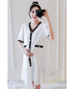 ワンピース | マタニティ 半袖 ママ服 妊娠服 産前 産後 マタニティ服 マタニティウェア 夏コーデ マタニティワンピ 通勤着 マタニティ アウトドア