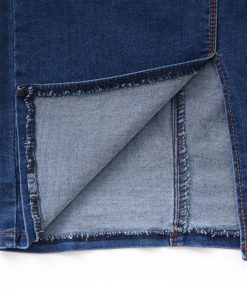 クロップドパンツ | 着やせ スカート デニムスカート ひざ下 タイトスカート レディース デニム フロントボタン 細見え スリット