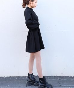 シャツ・ブラウス | レディース 春夏長袖 チュニックワンピ シャツブラウス 白 シャツワンピース ウエストマーク ミニワンピース