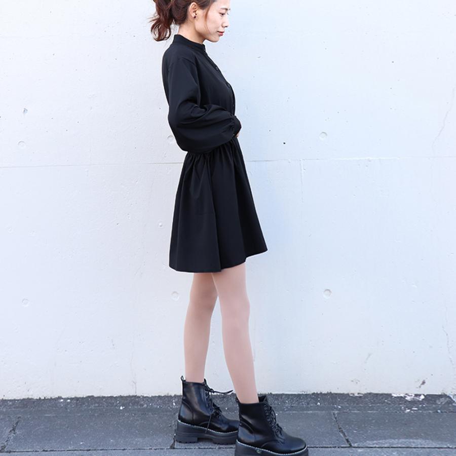 シャツ・ブラウス | レディース 春夏長袖 チュニックワンピ シャツブラウス 白 シャツワンピース ウエストマーク ミニワンピース