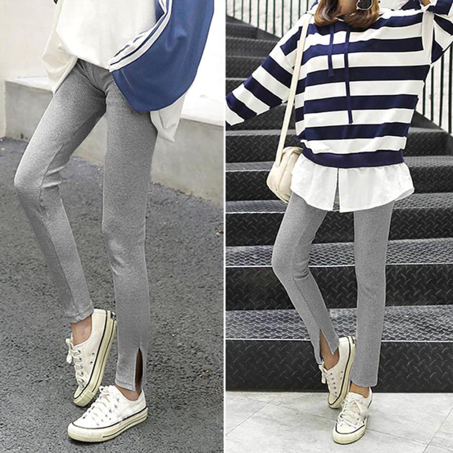 レギンス | サイドスリット 韓国 ボトムス