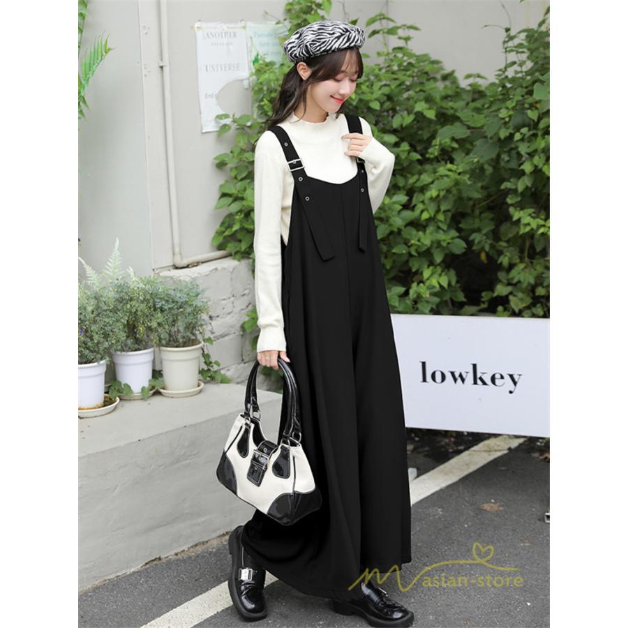オーバーオール サロペット | サロペット 夏秋物 オーバーオール オールインワン ガウチョパンツ ワイドパンツ スカーチョ レディース 無地 送料無料 調整可 20代30代40代 可愛い 着痩せ