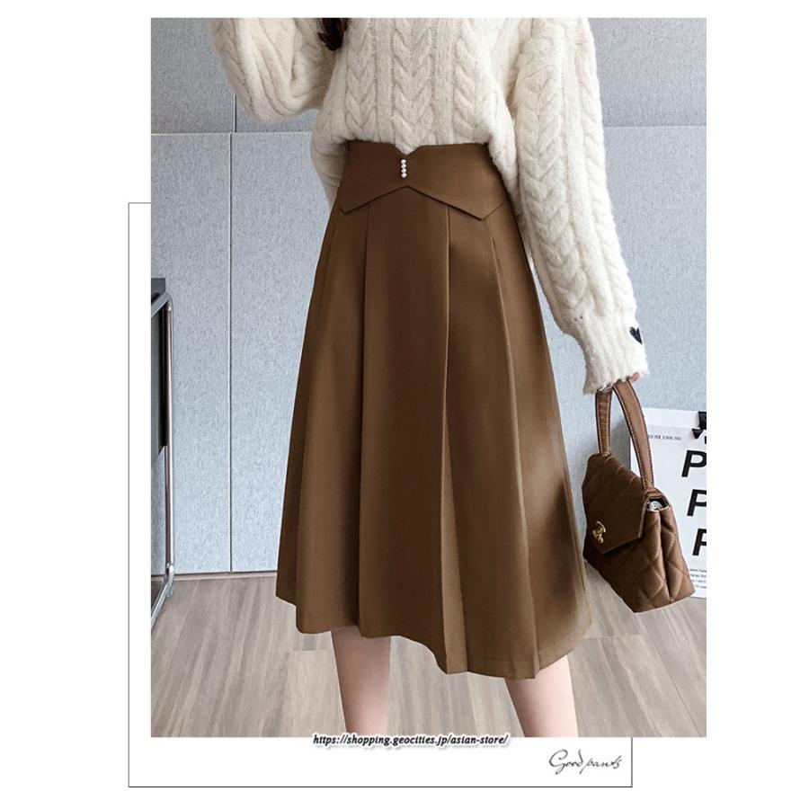 スカート | 膝丈 ひざ丈 秋冬新作 ミモレ丈 Aライン キレイめ 着痩せ 2022新作 通勤 通学 20代 30代 50代 秋服A 大人フェミニン 40代 ナチュラル