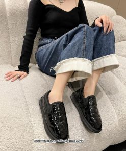 ローファー | モカシン レディース モカシンシューズ カジュアルシューズ 内ボア ファー シンプル ぺたんこ 秋 柔らかい 冬 防寒 痛くない 2022新作