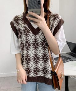 ニット・セーター | ニットベストレディース秋冬ニットトップス
