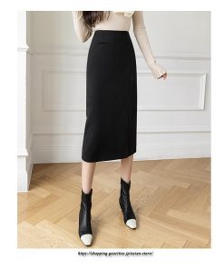 スカート | ロング 秋 秋服 レディース ボトムス ロングミモレタイト冬 スリット 無地 可愛い 着痩せ カジュアル キレイめ 韓国風