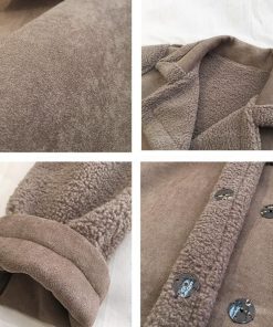 ジャケット・ブルゾン | 切替ムートンジャケット 韓国風 冬物