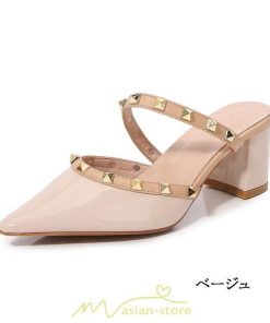 パンプス | サンダル レディース ストラップ ハイヒール 太めヒール 痛くない 6cmヒール 脱げない ブラック 黒 20.5-25cm ベージュ 小さいサイズ 美脚