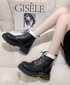 ショートブーツ | レディース 歩きやすい 編み上げブーツ ワークブーツ  編み上げ 痛くない ラウンドトゥ 美脚 厚底 通勤 通学 お出かけ カジュアル 旅行