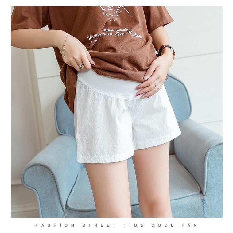 パンツ レギンス | マタニティパンツ コットン綿ショートパンツ ショーパン ボトムス 短ズボン マタニティウェア M L XXL アジャスター ゆったりカジュアル マタニティ服 XL