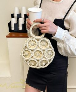 さいふ　バッグ | カゴバッグ バック 籠 夏 手編み レディース ハンドメイド トートバッグ ナチュラル かごバッグ 夏 サマーバッグ 2022新作 軽い オシャレ 可愛い 女の子