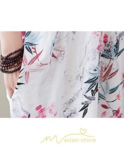 マキシ | 大きいサイズ レディース ワンピース 楽ちん 美人 コットン 着心地いい 夏 ぽっちゃり ゆったり 半袖 お腹 太もも 華奢 着痩せ ポケット 白 丸首 通勤 花柄 美脚