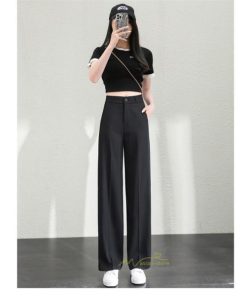 ワイドパンツ | レディース パンツ ボトムス ズボン ガウチョパンツ 体型カバー ストレート ロングパンツ ハイウエスト 美脚 落ち感 ゆったり カジュアル お洒落