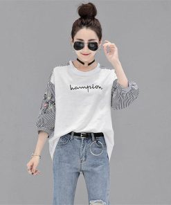 シャツ・ブラウス | シャツ ブラウス レディース パフスリーブ 花柄 刺繍 ストライプ トップス ラウンドネック 韓国風 カジュアル フェミニン トレンド ゆったり ファッション