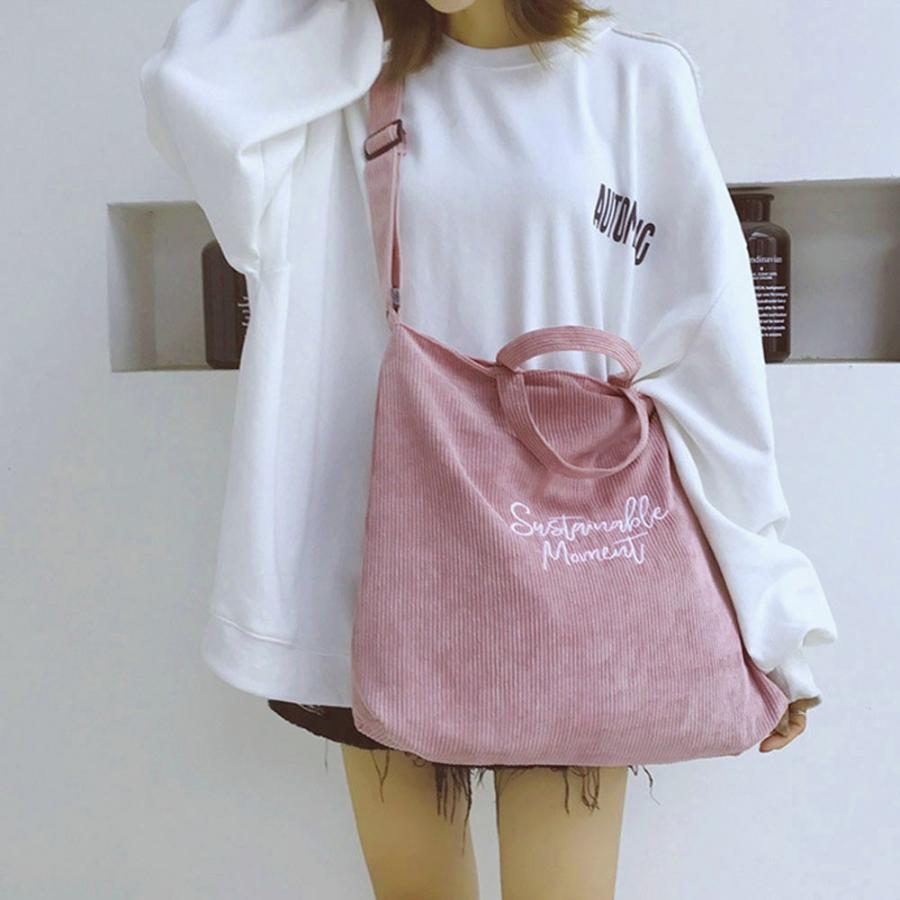 ショルダーバッグ | キャンバスバッグ レディース 刺しゅう 2way 大容量 トートバッグ