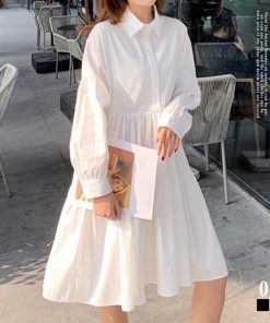 オールインワン | シャツワンピース レディース ワイドフリル