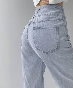 デニム | ハイウエスト デニムパンツ レディース