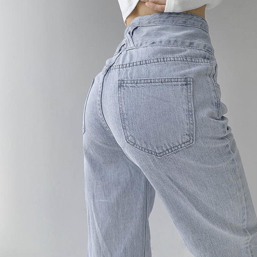 デニム | ハイウエスト デニムパンツ レディース