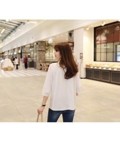 ｔシャツ・カットソー | トップス レディースTシャツ 大きいサイズ ゆったり シャツ 春夏 カジュアル 20代 30代 ビックティーシャツ カットソーTシャツ 丸首 7分袖 トレンド レース