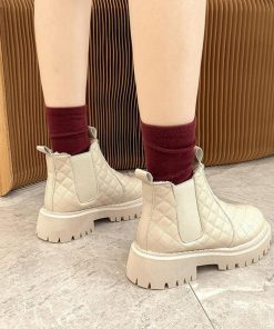 ショートブーツ | 韓国 サイドゴアブーツ ショート 暖かい