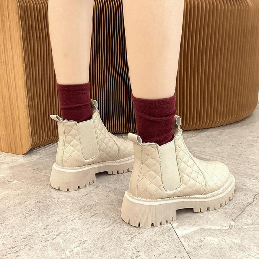ショートブーツ | 韓国 サイドゴアブーツ ショート 暖かい