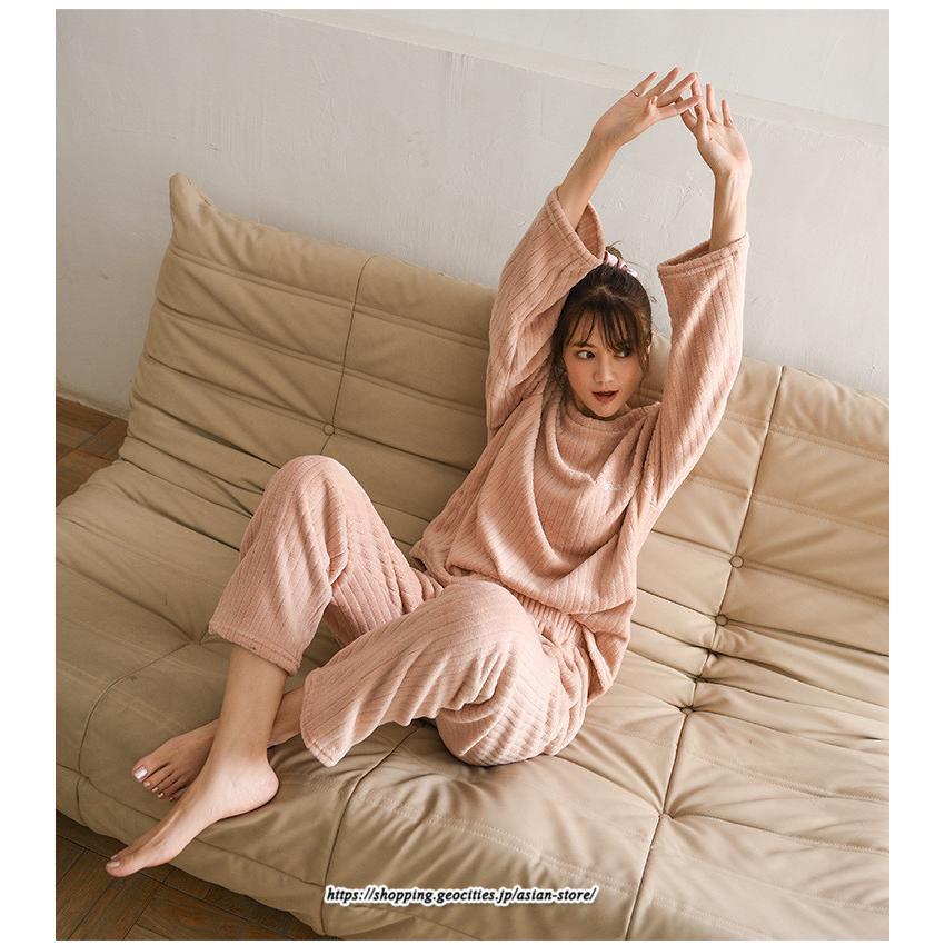 セットアップ | パジャマ 上下セット ルームウェア 裏起毛 レディース フリース マイクロファイバー 部屋着 厚手 保温 秋 冬 30代 20代 送料無料 40代 暖か 50代