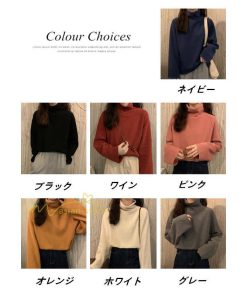パーカー | トレーナー レディース 厚手 秋冬 コーデ 無地 ハイネック トルネック 長袖 着回し 裏起毛 暖かい 可愛い フリーサイズ ゆったり 7色 プルオーバー カジュアル