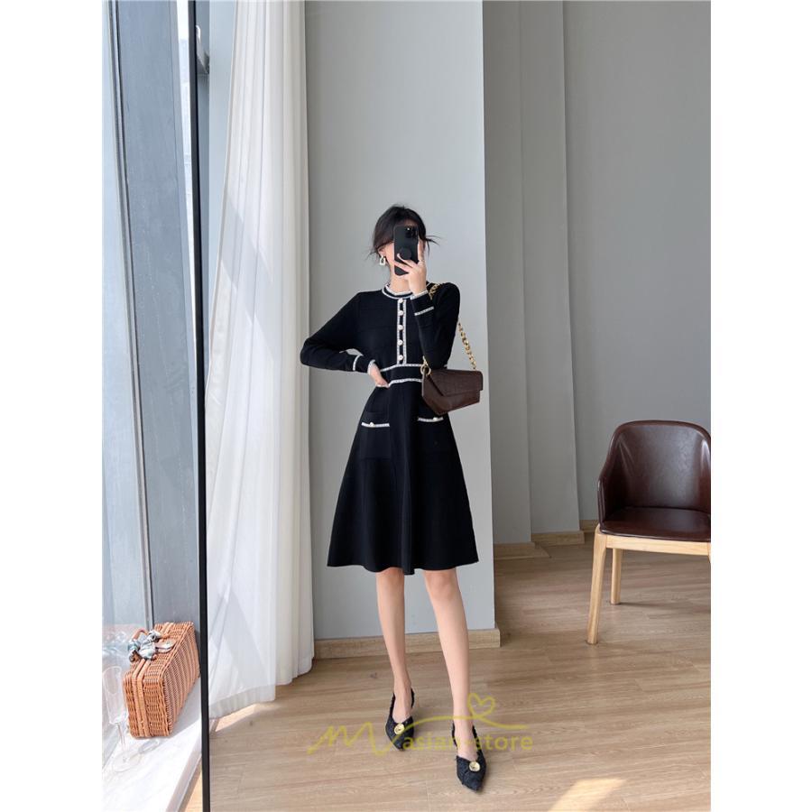 ニットワンピース | ワンピース レディース ニット ワンピース ニット チュニック 膝丈 ロング 長袖 着痩せ 20代30代40代50代 送料無料 秋冬 可愛い 秋冬コーデ