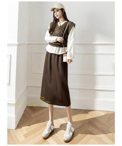 スカート | レディース 無地 カジュアル ひざ下丈 きれいめ 秋冬コーデ エレガント 通勤 通学 20代 Aライン40代 30代 ウエストゴム 50代 ゆったり