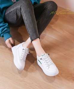 スニーカー | 白厚底レディース 運動靴 ローカットウォーキングシューズ 可愛い 軽量 白シューズ 靴 疲れない 美脚 防滑