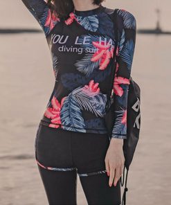 ビキニ | 長袖 タンキニ水着 スイミング フィットネス 水着 ラッシュガード 3点セット レディース パッド入り 体型カバー