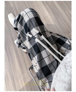 チノ・テーパード・ジョガー・スキニーパン | テーパードパンツ パンツ レディース ボトムス 美脚 楽ちん 体型カバー チェック柄 ハイウエスト お出掛け 20代 着痩せ 10代 30代 2022年新作 40代