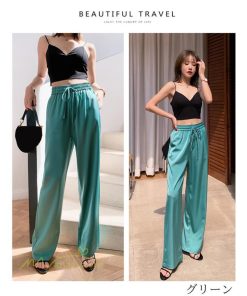 ワイドパンツ | レディース パンツ ボトムス ズボン 春夏 インスタ映え ガウチョパンツ 体型カバー 着やせ ロングパンツ 美脚 カジュアル お洒落 ハイウエスト