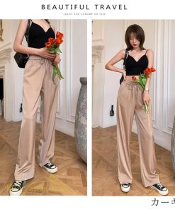 ワイドパンツ | レディース パンツ ボトムス ズボン 春夏 インスタ映え ガウチョパンツ 体型カバー 着やせ ロングパンツ 美脚 カジュアル お洒落 ハイウエスト
