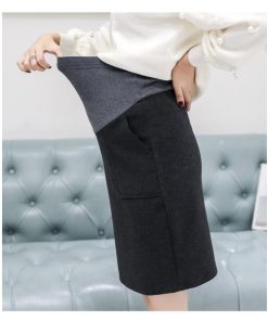 マタニティ | マタニティスカート 秋服 レディース 秋冬スカート 妊婦スカート 調整可 産前産後 膝丈スカート 妊娠妊婦 妊婦服 腹包み スカート ママ 送料無料 無地