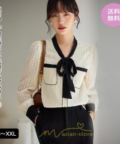 シャツ・ブラウス | ブラウス シャツ レディース 40代 上品 ブラウス きれいめ 通勤 OL ビジネス ゆったり リボン レース 秋服 オフィス キレイめ 20代30代40代50代