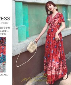 マキシ | ワンピース レディース ワンピ ロングワンピ ロング コットン ゆったり 夏 リゾート サマードレス かわいい 大人 Vネック オトナ 着痩せ レトロ 個性的