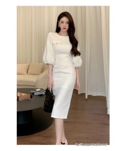 タイト | ワンピースタイトワンピース五分袖 上品 セクシー高級感 ワンピース タイトワンピース ヒップアップ スリム 美ライン エレガント お呼ばれ シルエット