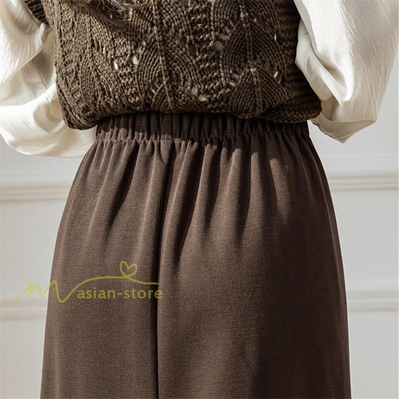 スカート | レディース 無地 カジュアル ひざ下丈 きれいめ 秋冬コーデ エレガント 通勤 通学 20代 Aライン40代 30代 ウエストゴム 50代 ゆったり