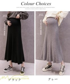 スカート | マタニティフレア 秋 冬 妊婦服 マタニティウェア 産前 産後 シンプル きれいめ 大きいサイズ Aライン ウエスト調整 体型カバー ひざ下