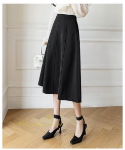 スカート | フレア無地 きれいめ 30代 40代 50代 着やせ 上品 ボトムス 春秋 夏 お洒落 通勤 エレガント 着痩せ 着回し ハイウエスト カジュアル 通学 お出かけ