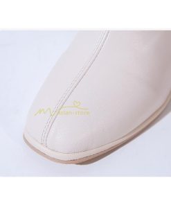 ショートブーツ | ブーティー ブーツ レディース シューズ 靴 太ヒール チャンキーヒール 合皮ブーツ PUブーツ くつ 春秋冬 美脚 黒靴 後ろファスナー 大人