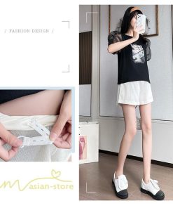 パンツ レギンス | マタニティパンツ ショート丈 レディース サマーパンツ 夏 薄手 ワイドパンツ 着痩せ ゆったり おしゃれ カジュアル 柔らか 上品 妊婦服 ウエスト調整 きれいめ