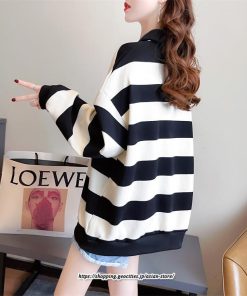 パーカー | トレーナー レディース スウェット 大きいサイズ 韓国 トップス 長袖 おしゃれ 体型カバー Tシャツ ボーダー柄 チュニック 送料無料 20代30代40代50代