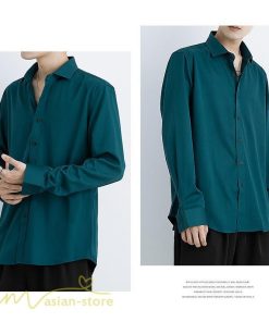 シャツ | トップス メンズ 長袖 ジャケット カジュアル無地 ゆったり メンズ オーバーライトアウター メンズ長袖シャツ