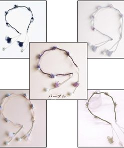 ネックレス | 2way ヘッドバンド 髪飾り カチューシャ パール レディース 女性 ヘアアクセサリー ヘアバンド 花モチーフ チャーン付き