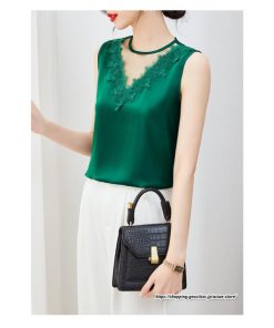 キャミソール タンクトップ | タンクトップ レディース 秋 秋服 レイヤード インナー ノースリーブ 重ね着 夏秋物 ベーシック しわにくい とろっと滑らかな肌触りの落ち感素材 Vネック